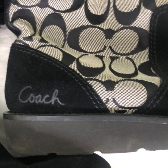 Coach Women's Black Boots Sz 6.5 - Picture 2 of 8